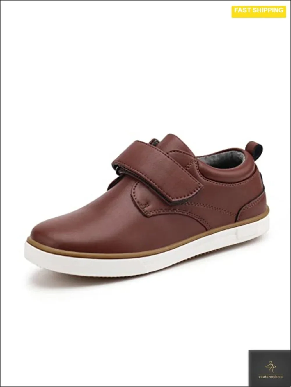 Boys Loafers Hook and Loop School Uniform Dress Shoes Casual Oxford Shoes
